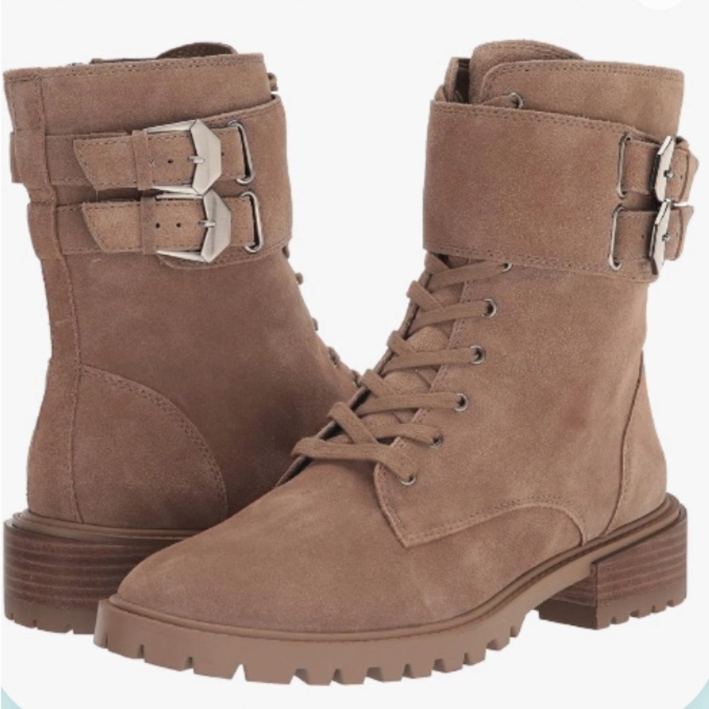 Vince Camuto Fawdry Combat Boot Wild Mushroom Size 7 Nwot
